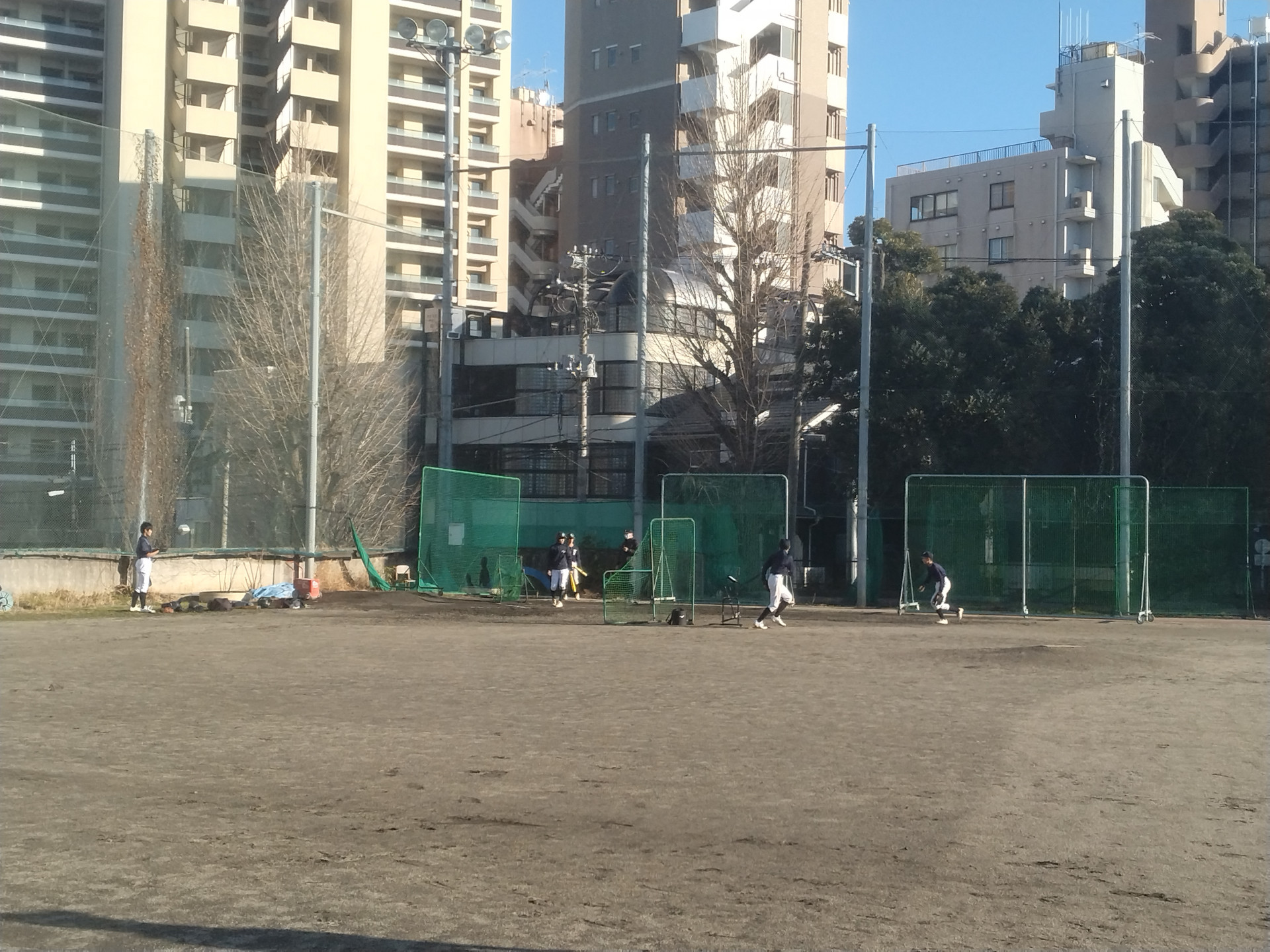 期末明け　バッティング